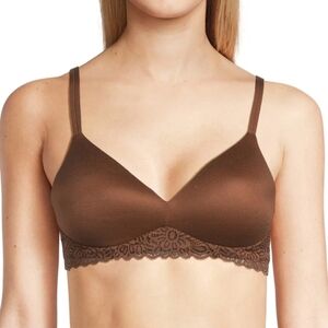 No Boundaries Brown Wirefree Bra Small NWT
